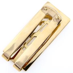 Vintage 18K yellow gold money clip