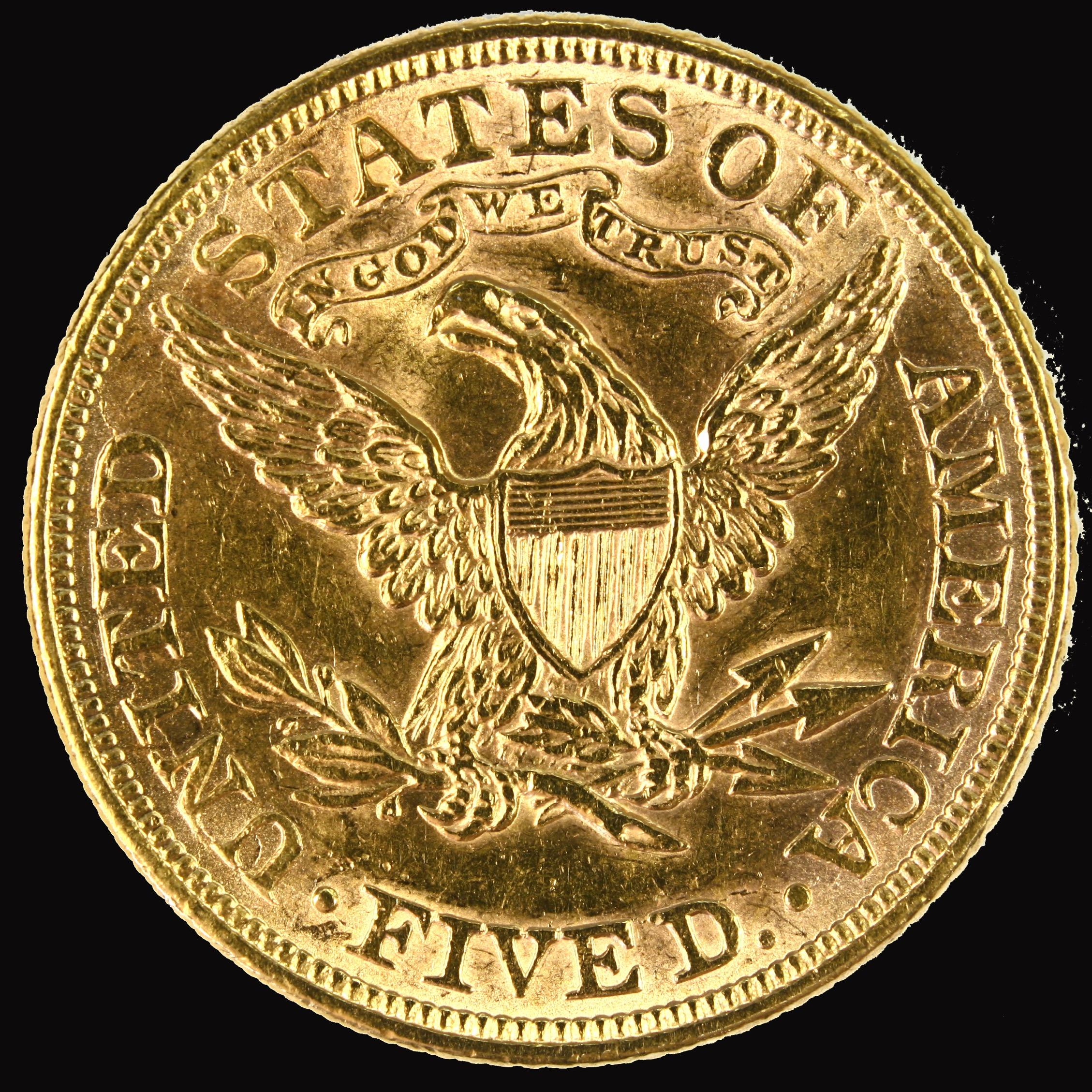 1898 U.S. $5 Liberty head gold coin