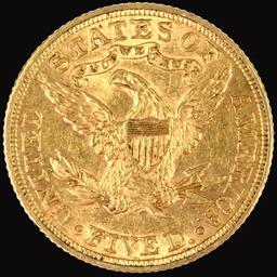 1900 U.S. $5 Liberty head gold coin