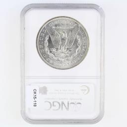 Certified 1899-O U.S. Morgan silver dollar