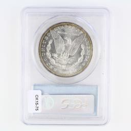 Certified 1899 U.S. Morgan silver dollar