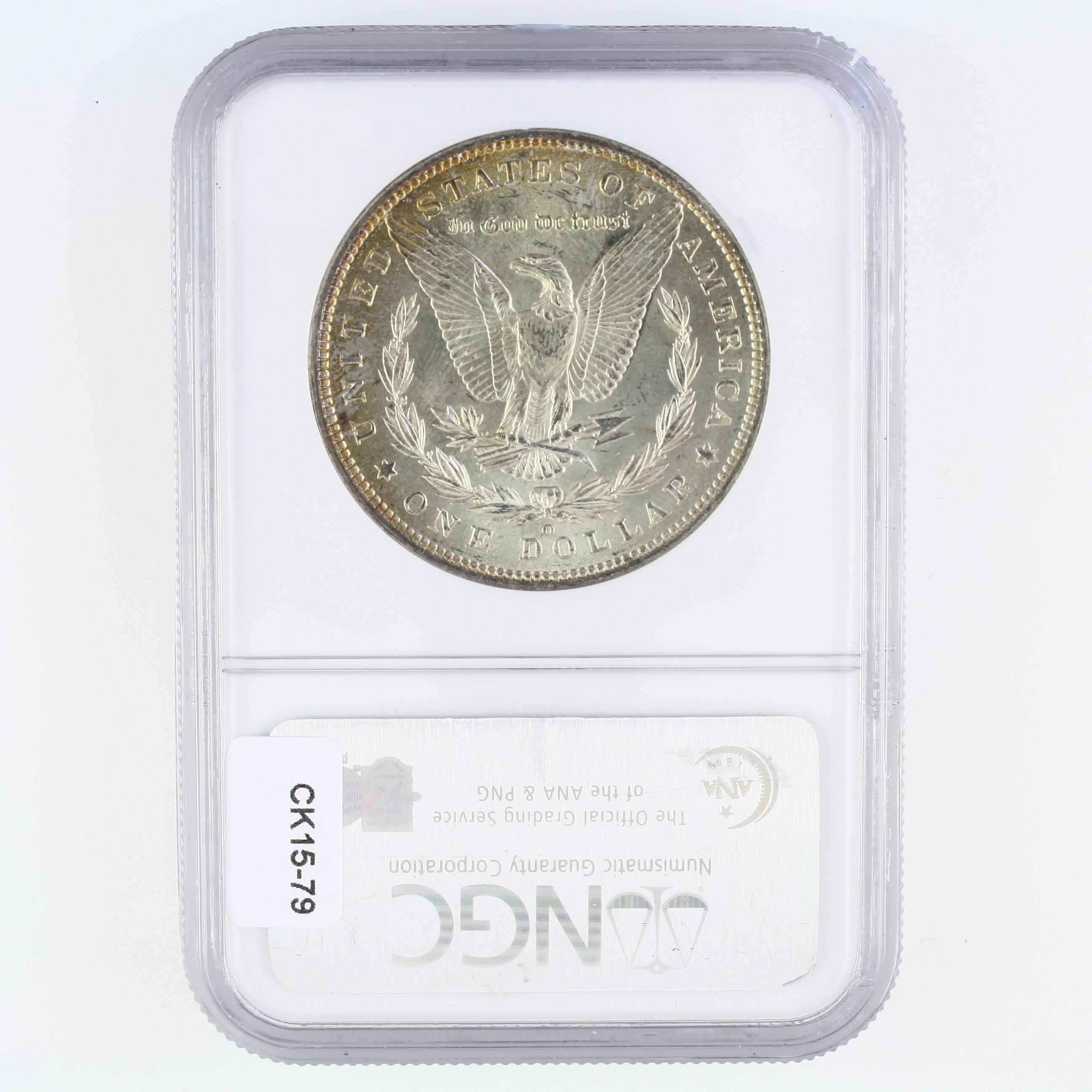 Certified 1900-O U.S. Morgan silver dollar