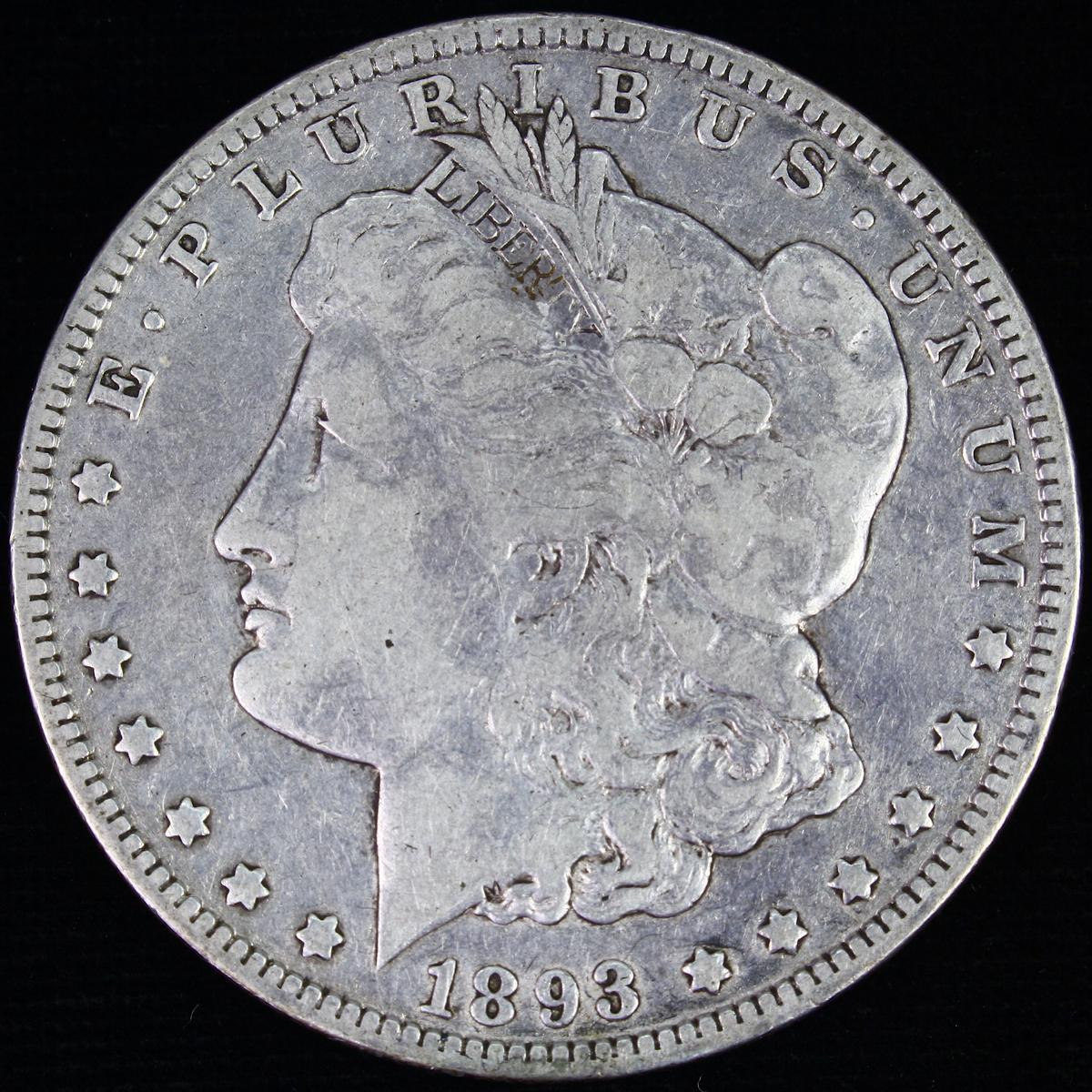 1893-O U.S. Morgan silver dollar