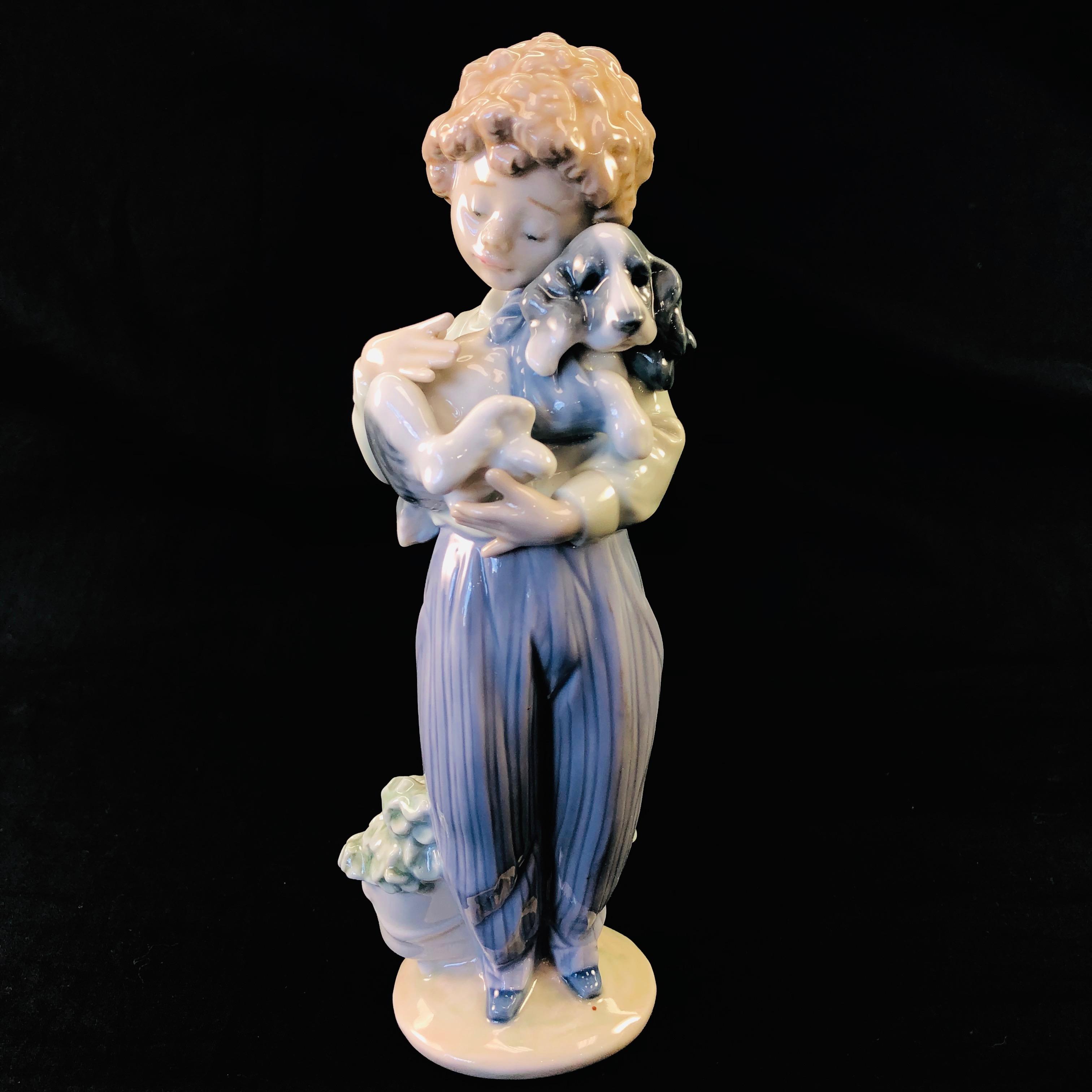 Estate Lladro #7609 "My Buddy" porcelain figurine with original box