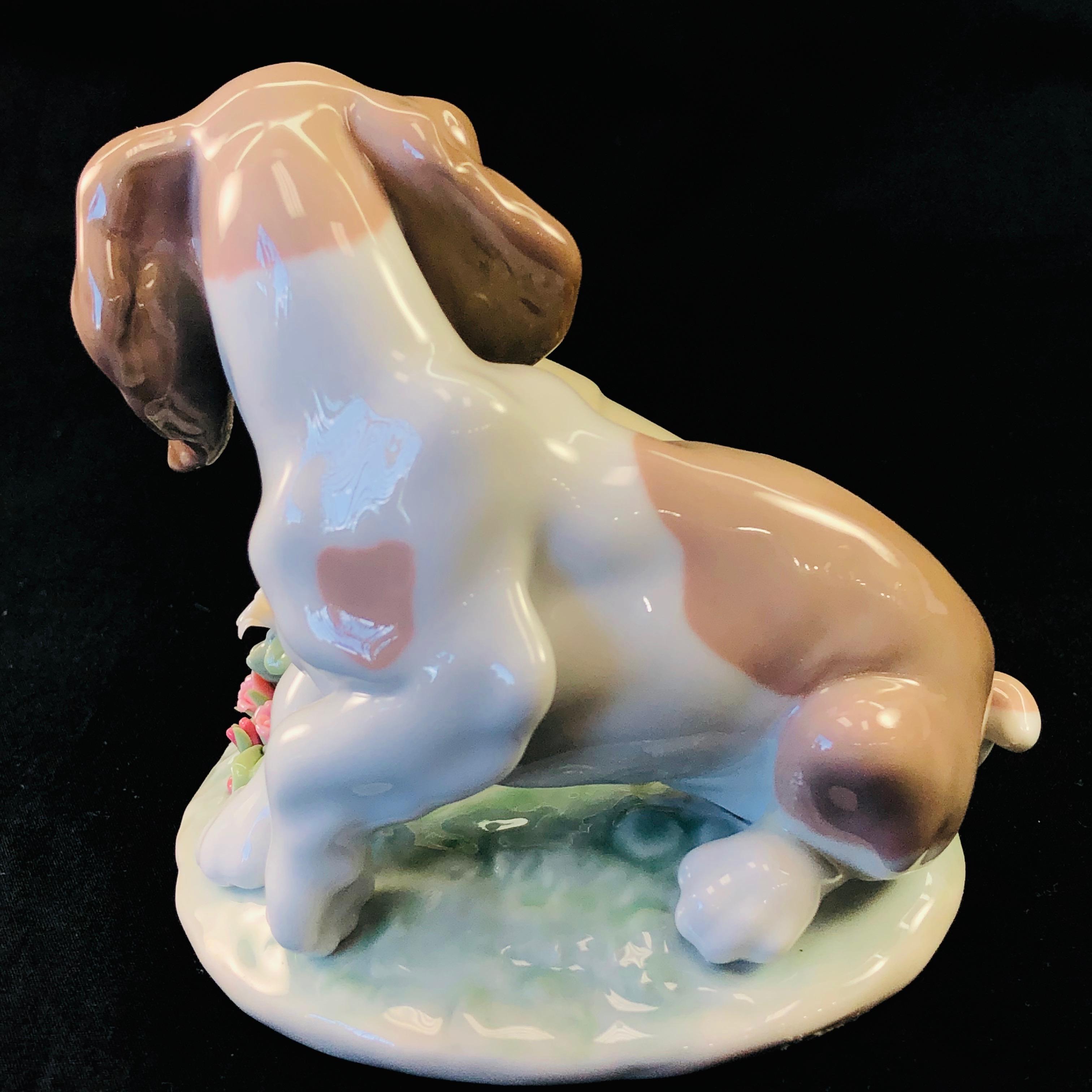 Estate Lladro #7672 "It Wasn't Me" porcelain figurine with original box