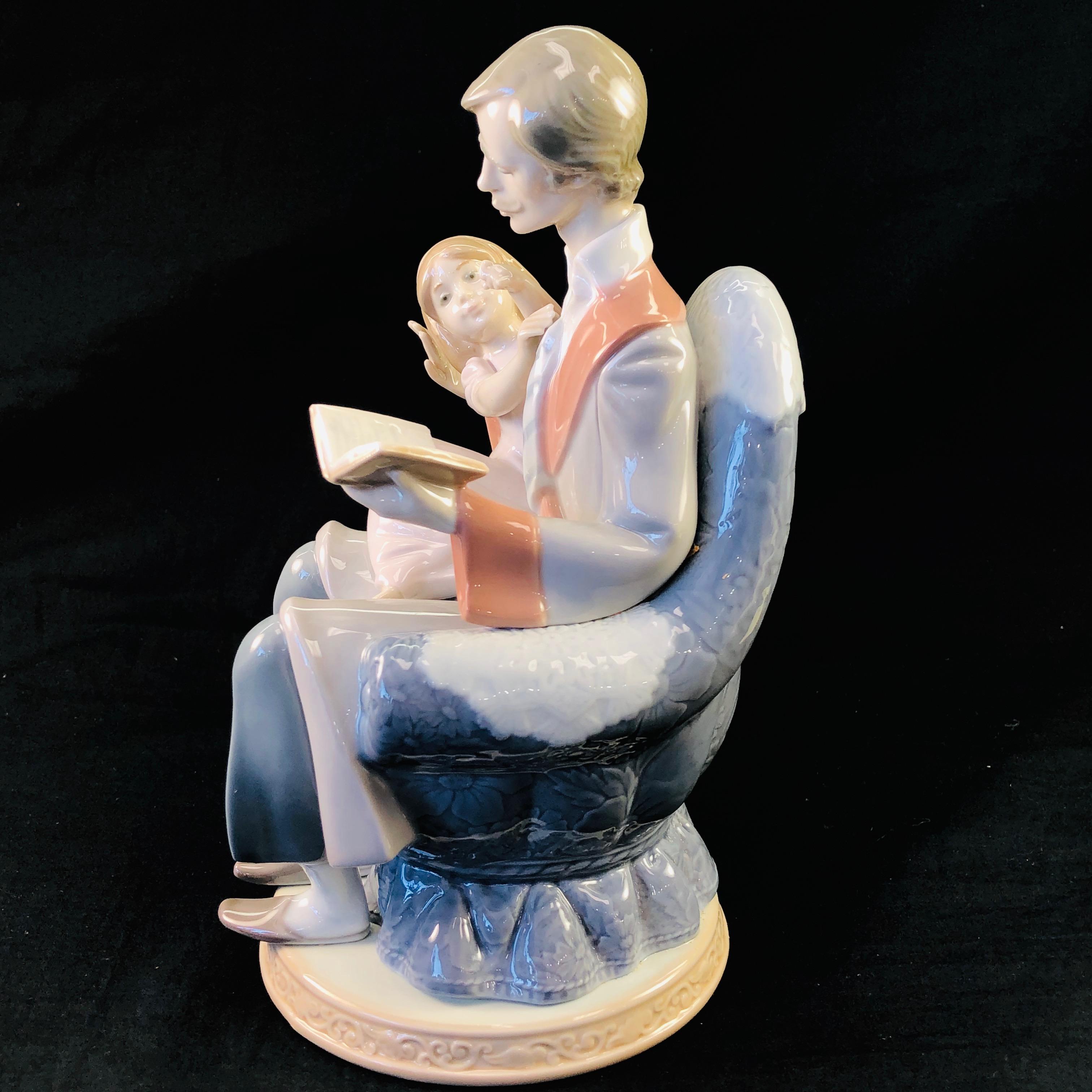 Estate Lladro #5584 "Father's Day" porcelain figurine with original box