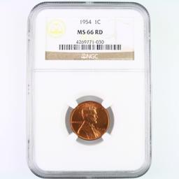 Certified 1954 U.S. Lincoln cent