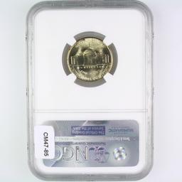 Certified 1945-S U.S. Jefferson nickel