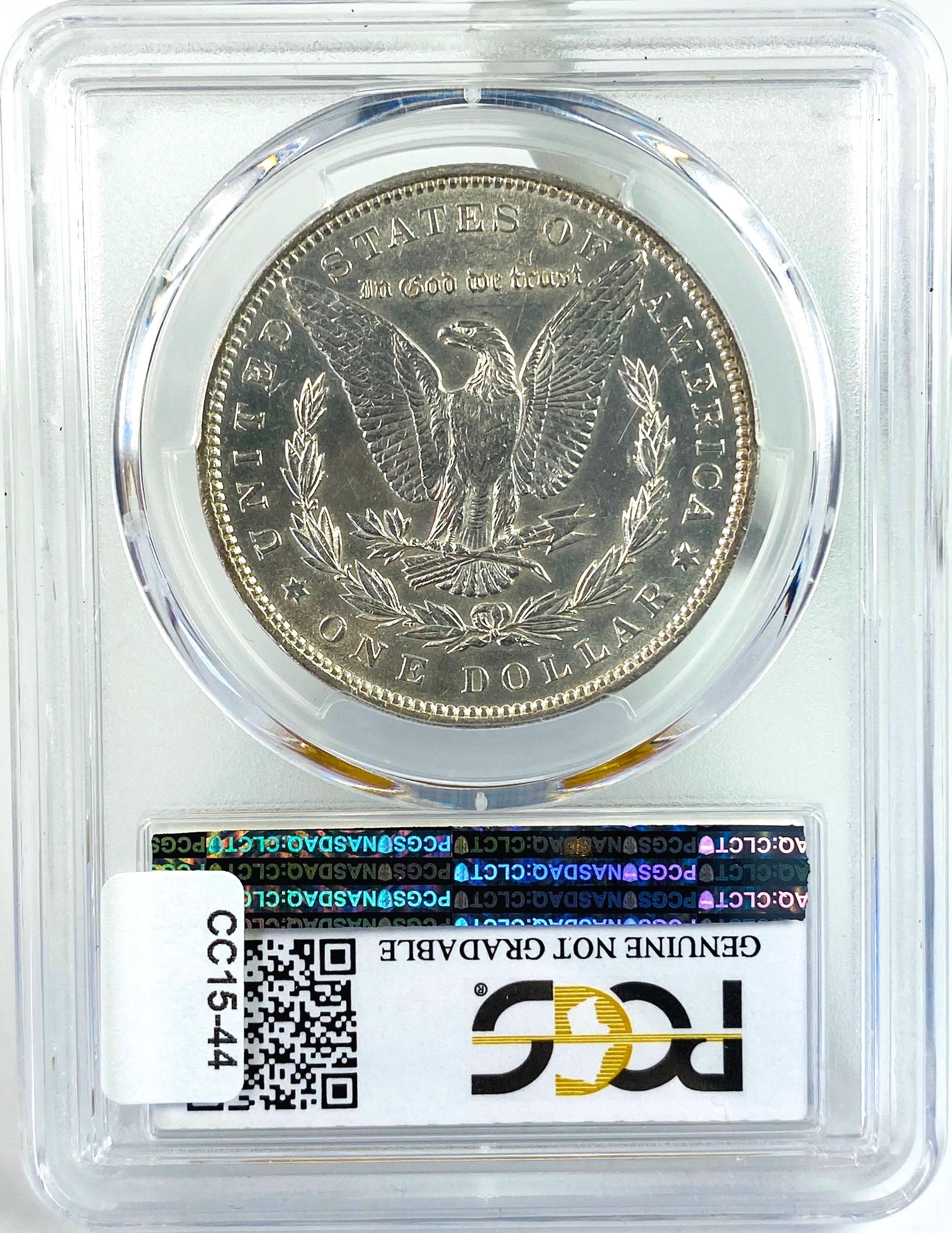 Certified 1893 U.S. Morgan silver dollar