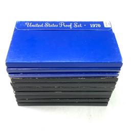 Complete run of all 10 1970s U.S. proof sets