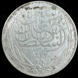 1917H Egypt silver 10 piastre