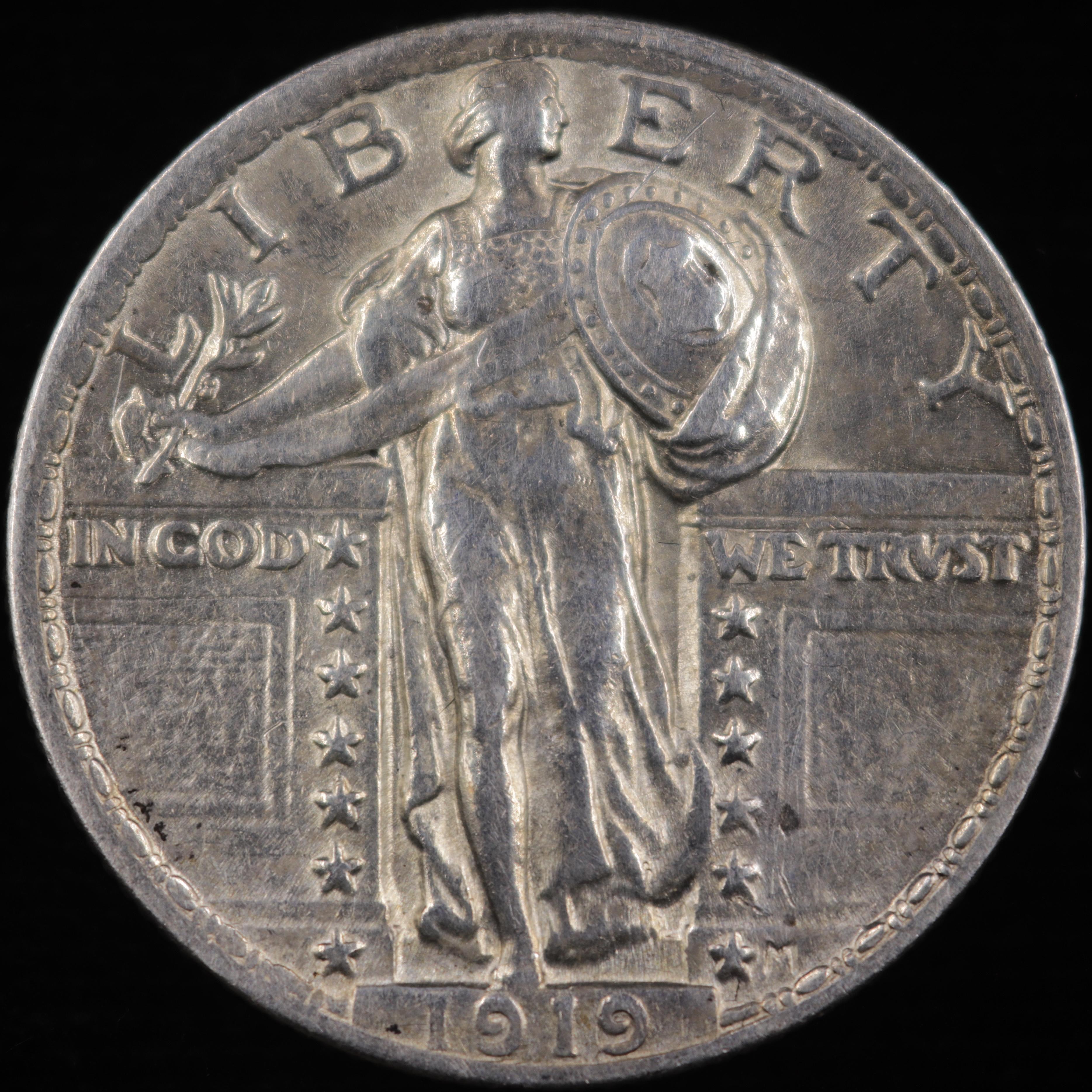 1919 U.S. standing Liberty quarter