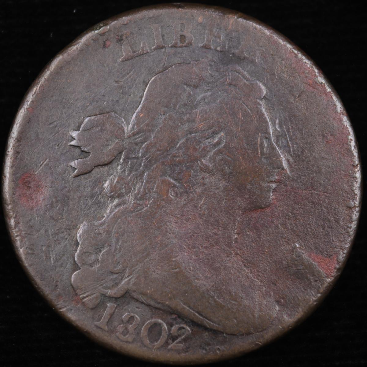 1802 U.S. draped bust large cent