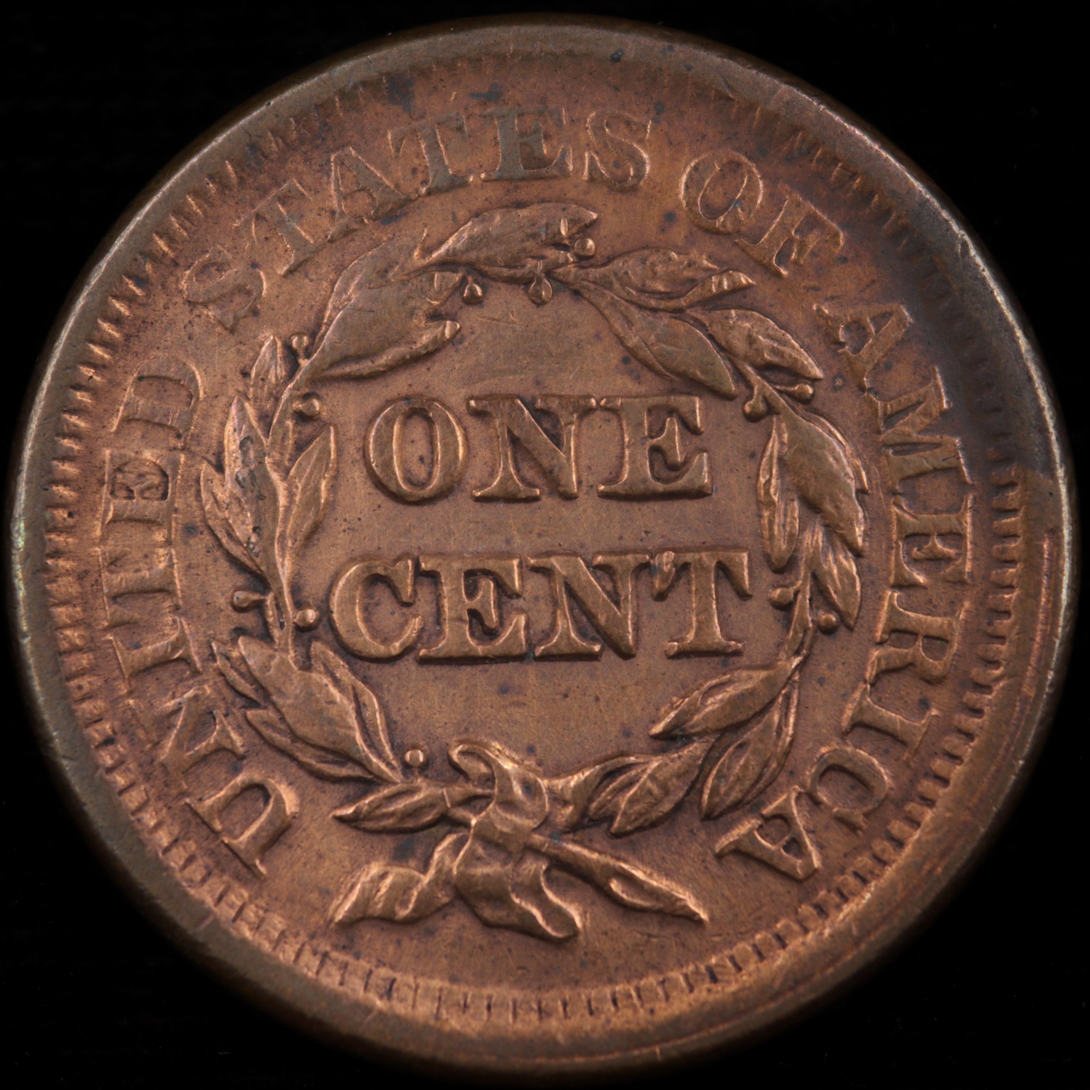 1851 U.S. braided hair large cent