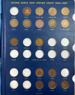 44-piece starter set of circulated U.S. flying eagle & Indian cents