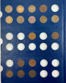 44-piece starter set of circulated U.S. flying eagle & Indian cents