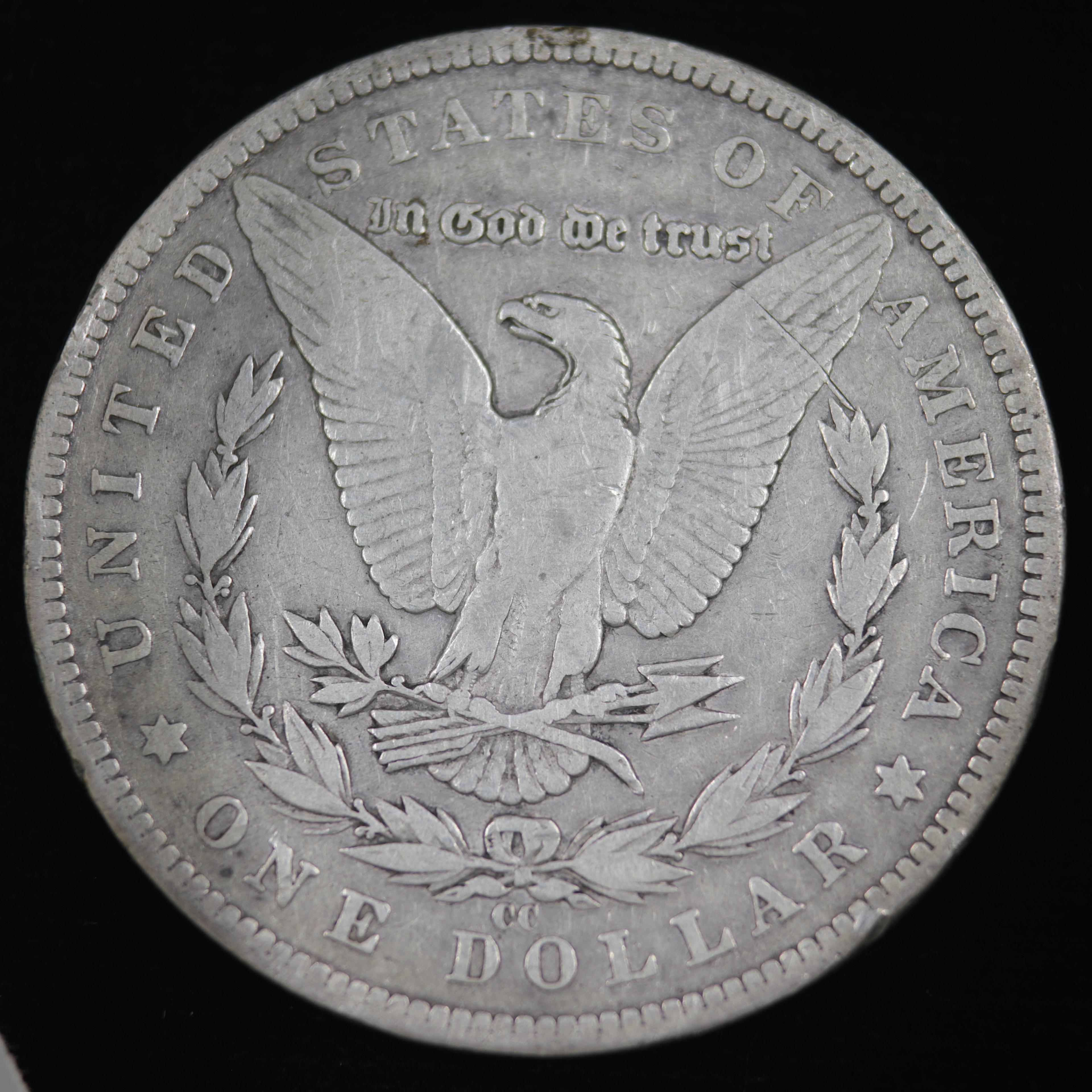 1884-CC U.S. Morgan silver dollar