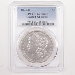 Certified 1893-O U.S. Morgan silver dollar