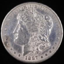 1887-S U.S. Morgan silver dollar