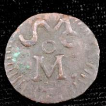 (1811-14) uniface Mexico Morales SUD copper Oaxaca 1/2 real