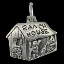 Estate James Avery sterling silver "RANCH HOUSE" charm