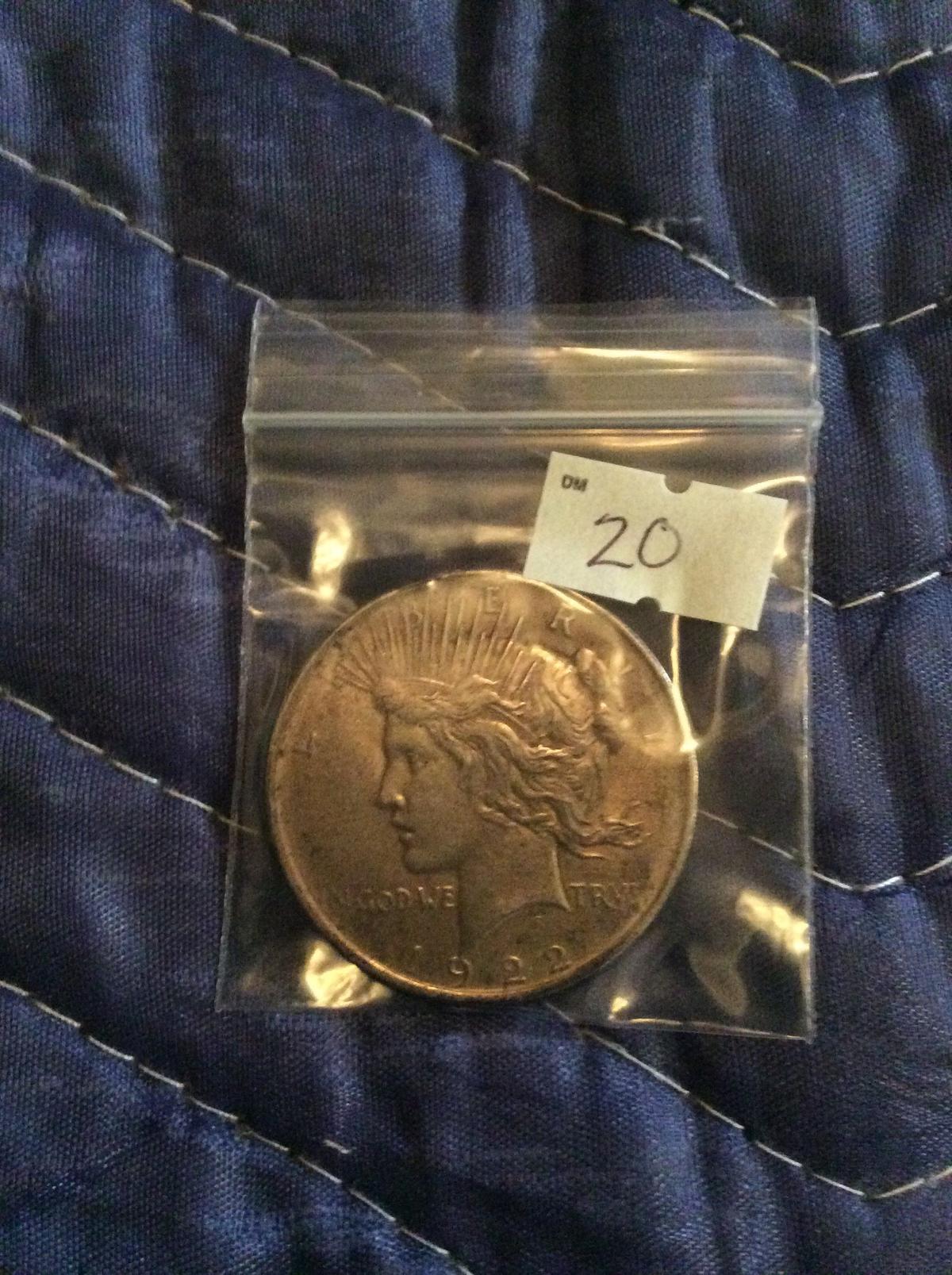 1922 PEACE DOLLAR