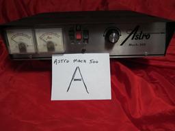 Astro Mach 500 Ham CB Radio Linear Amplifier, Esate, Untested