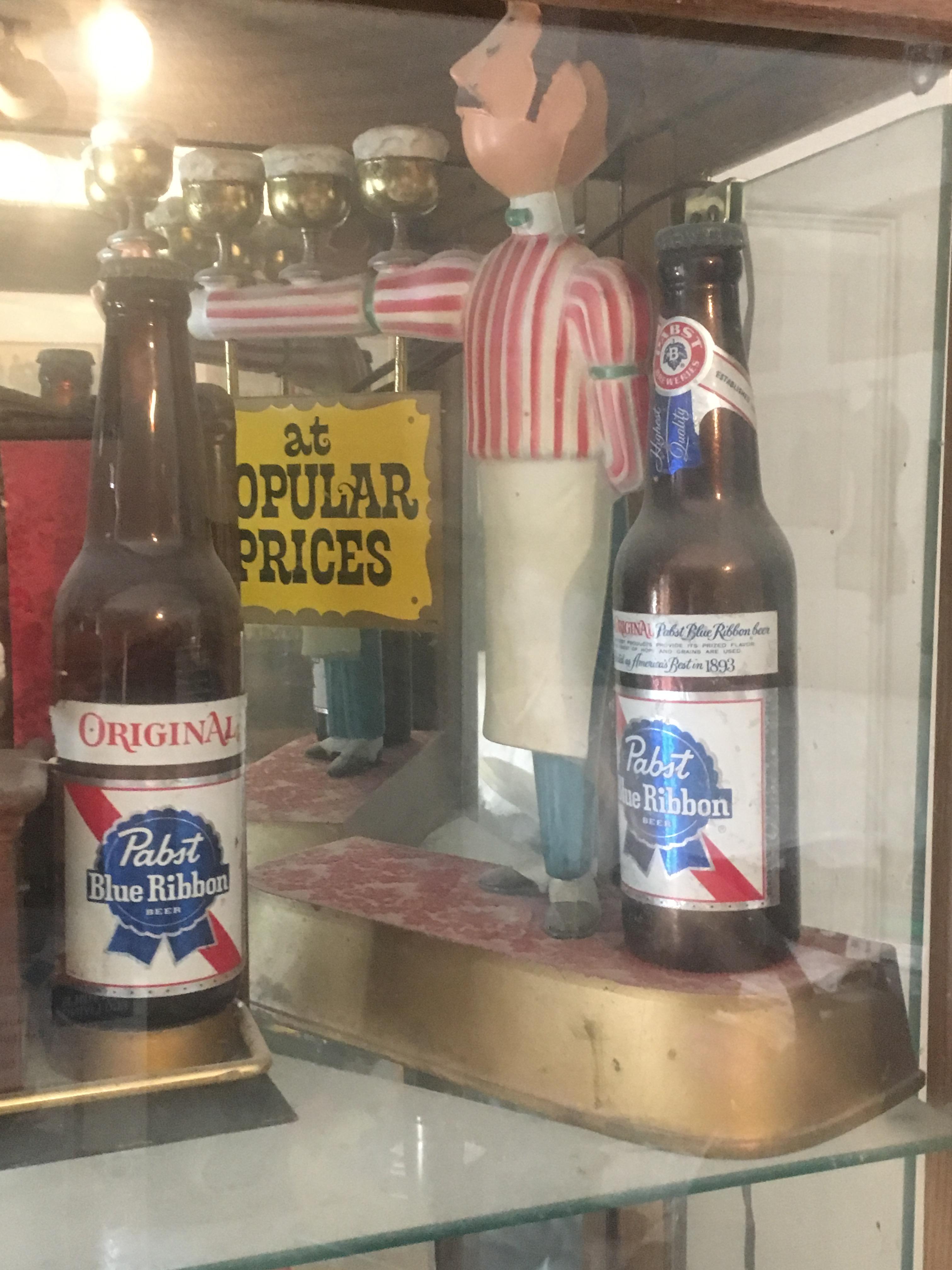 Pabst Blue Ribbon Bartender Memorabilia