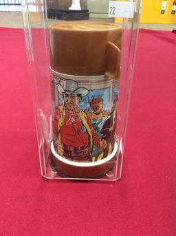 Gunsmoke Thermos w/ Collectors Case,  Dated: 1972