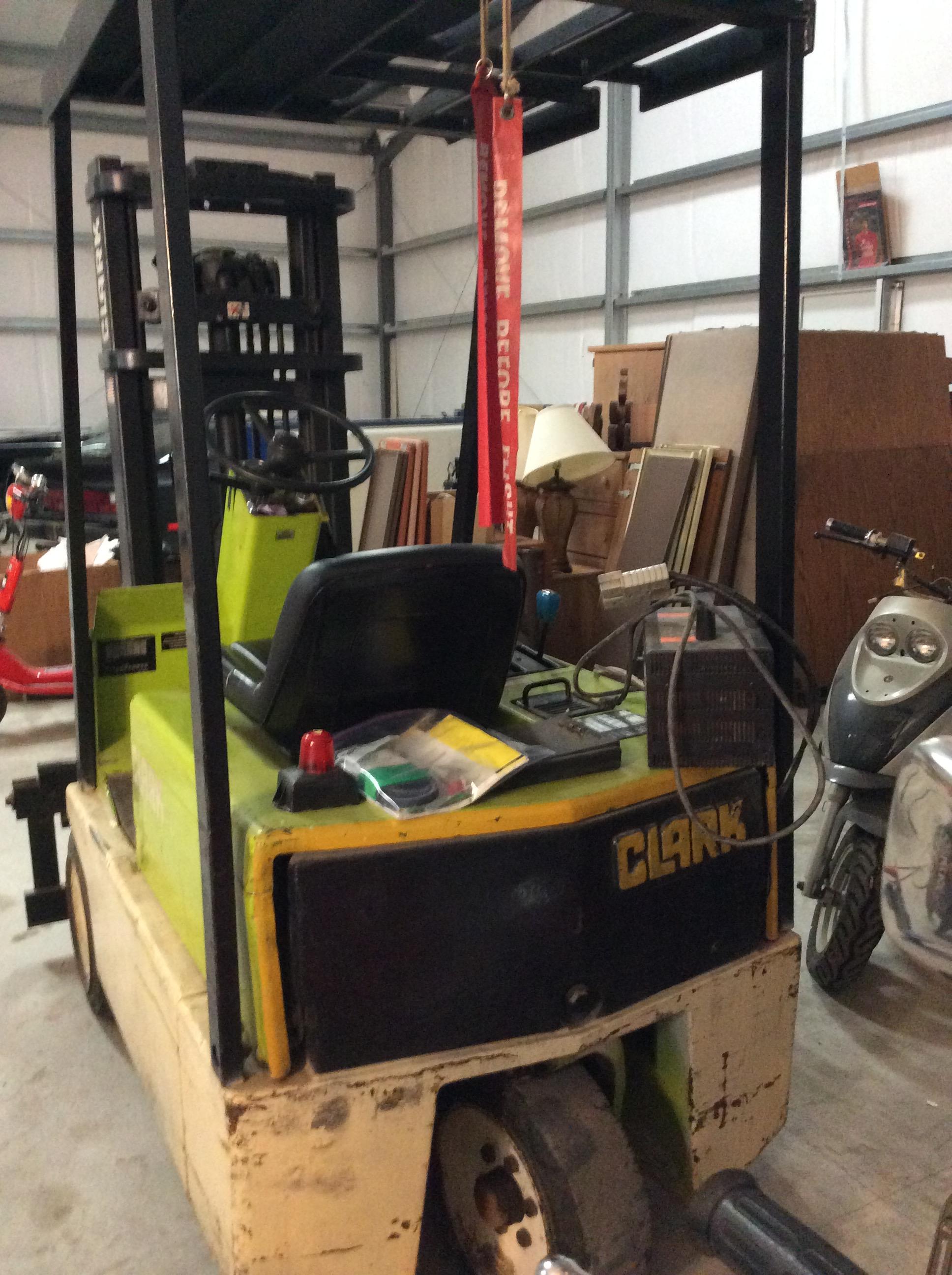 Clark Electric Forklift Model TM-12 with Side Shift, includes Charger #SDR2