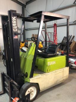 Clark Electric Forklift Model TM-12 with Side Shift, includes Charger #SDR2