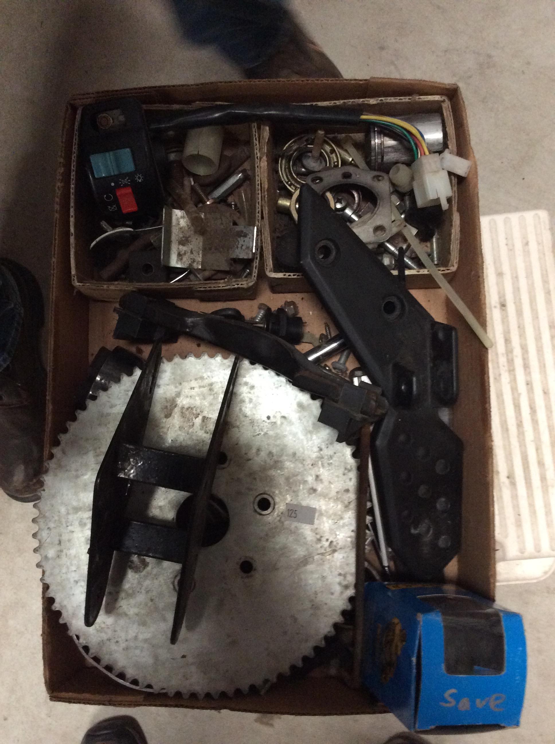 Assortment of Moped Parts