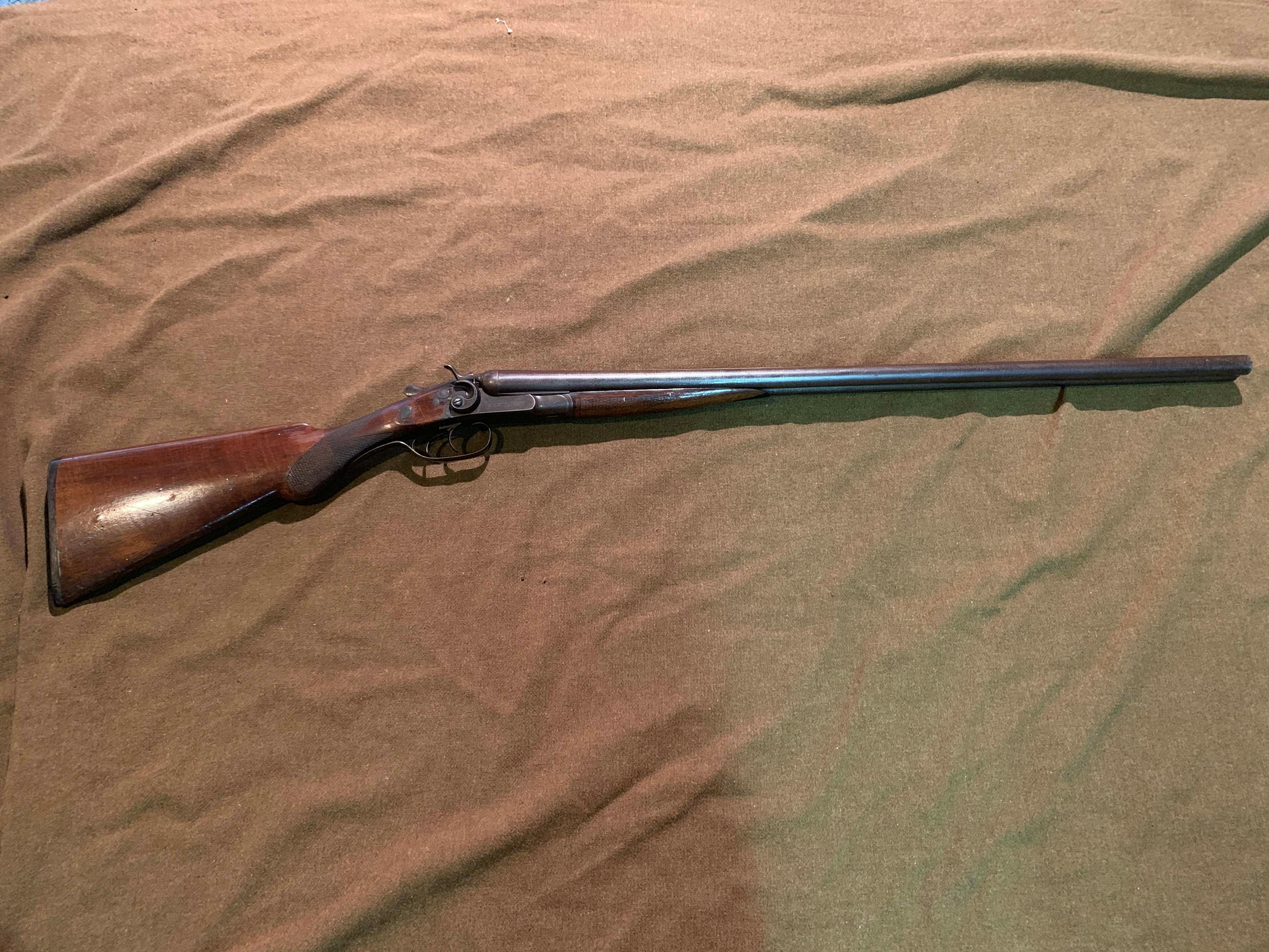 New Baker 12 ga. Double Barrel with Side Hammers