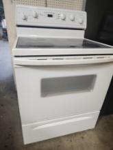 Smooth top electric stove  whirlpool