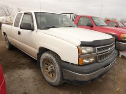 2007 Chevy 1500 Pickup, (DEAD), SN:1GCEC19X47Z105956, Gas, Auto, Air, Ext.