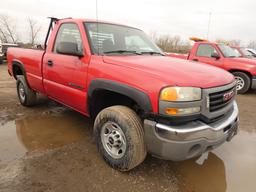 2006 GMC 2500 Pickup, SN:1GTHC24U06E226246, Gas, Auto, Air, Standard Cab, S