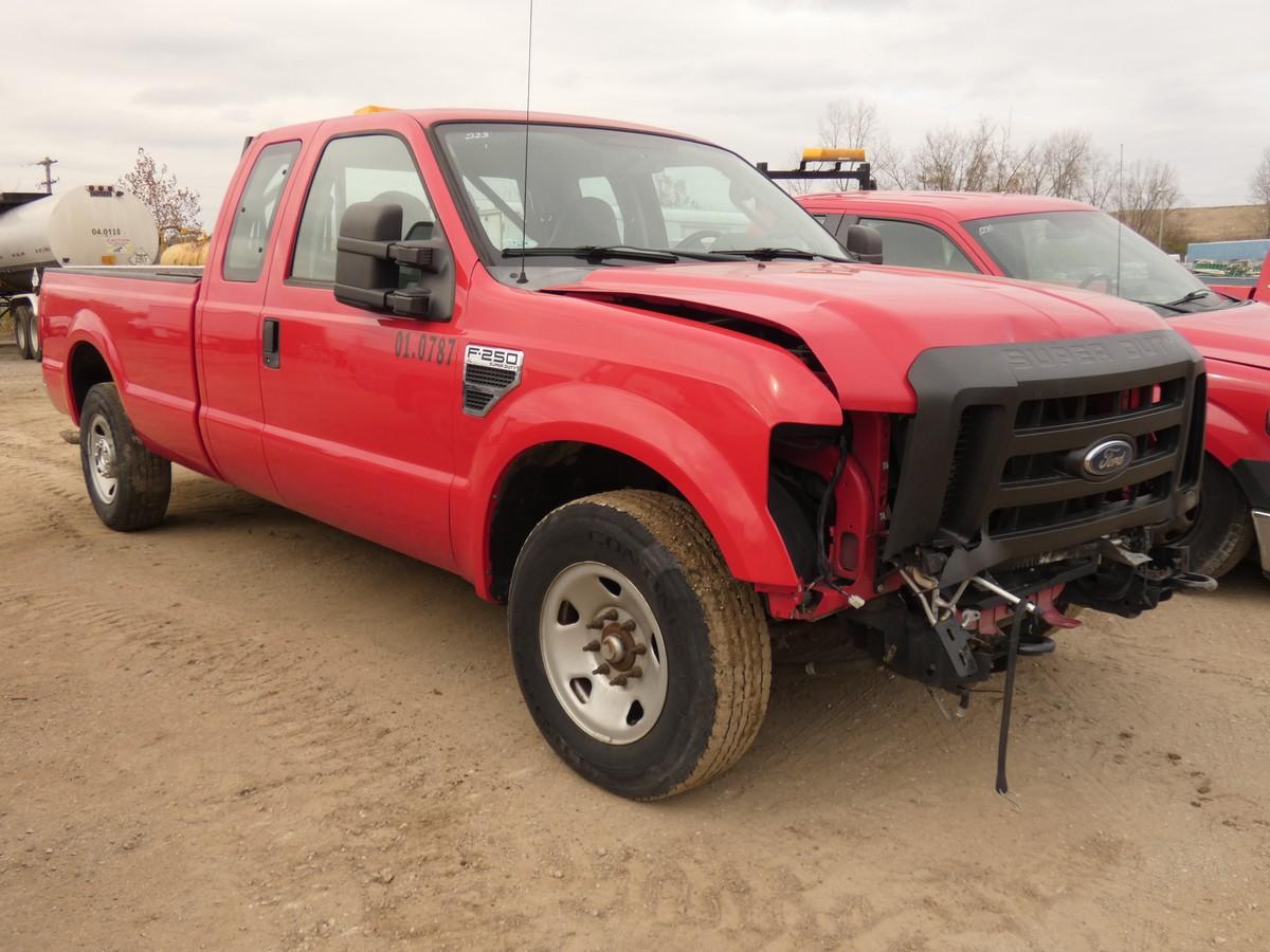 2009 Ford F250 Pickup, SN:1FTSX20589EA72334, Extended Cab, Long Bed, Front