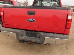 2009 Ford F250 Pickup, SN:1FTSX20589EA72334, Extended Cab, Long Bed, Front