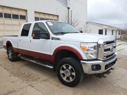 2012 Ford F250SD 4x4 Crew Cab Pickup, SN:1FT7W2B65CEA32055, V8 Gas, Lariat