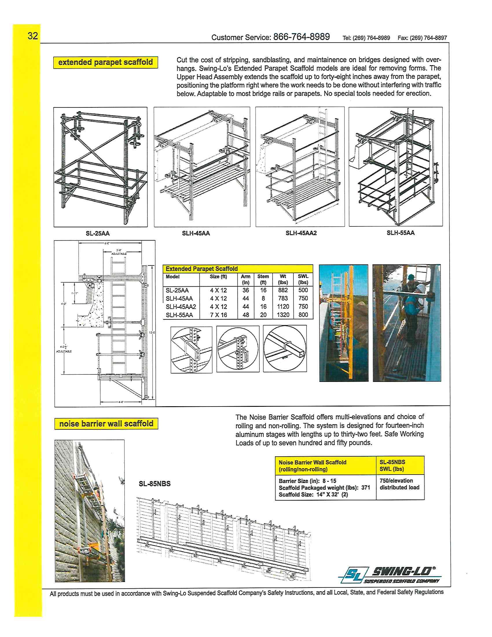 Large Parapet Scaffolding