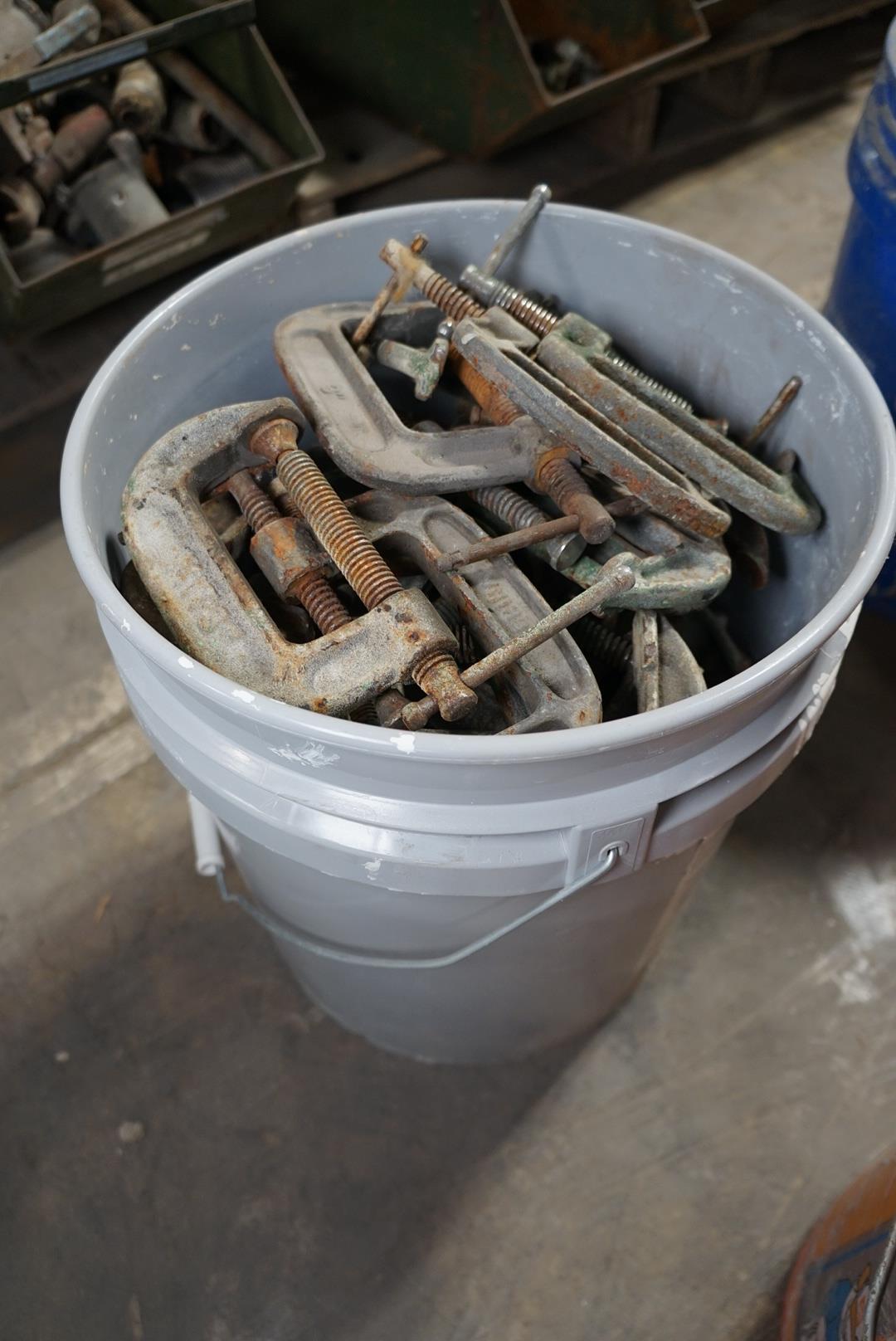 Bucket of (50) 3" C Clamps