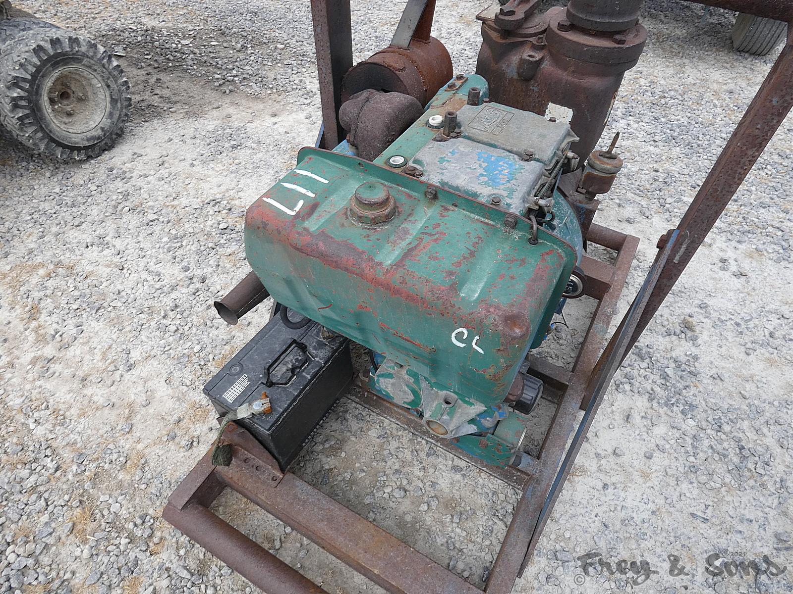 Gorman Rupp 4'' Cent. Water Pump, SN:883559, Lister Diesel, Skid Mtd.