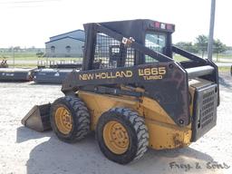 New Holland LX665 Skidloader, SN:864396, QT GP Bucket, Aux. Hyd, Reads 2084