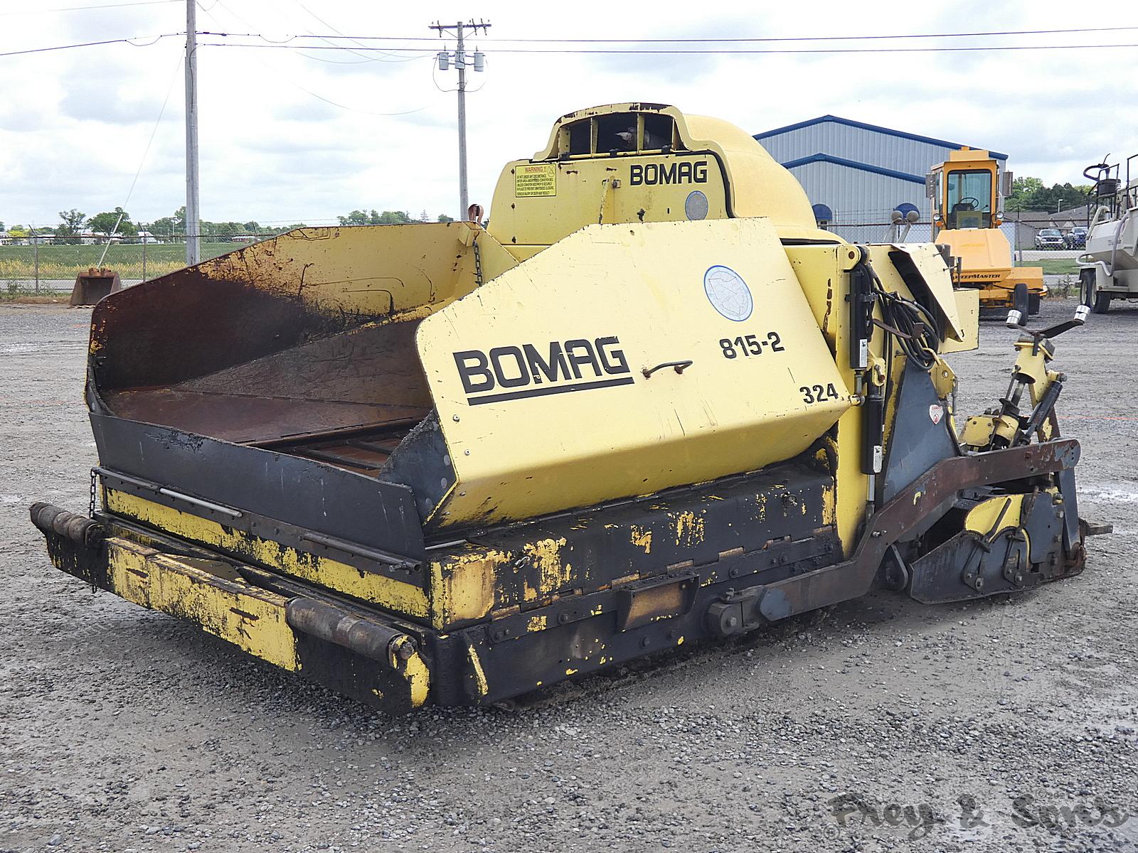 Bomag 815-2 Asphalt Paver, SN:1020, Model:91183512, 8'-15' Ext. Screed, Die