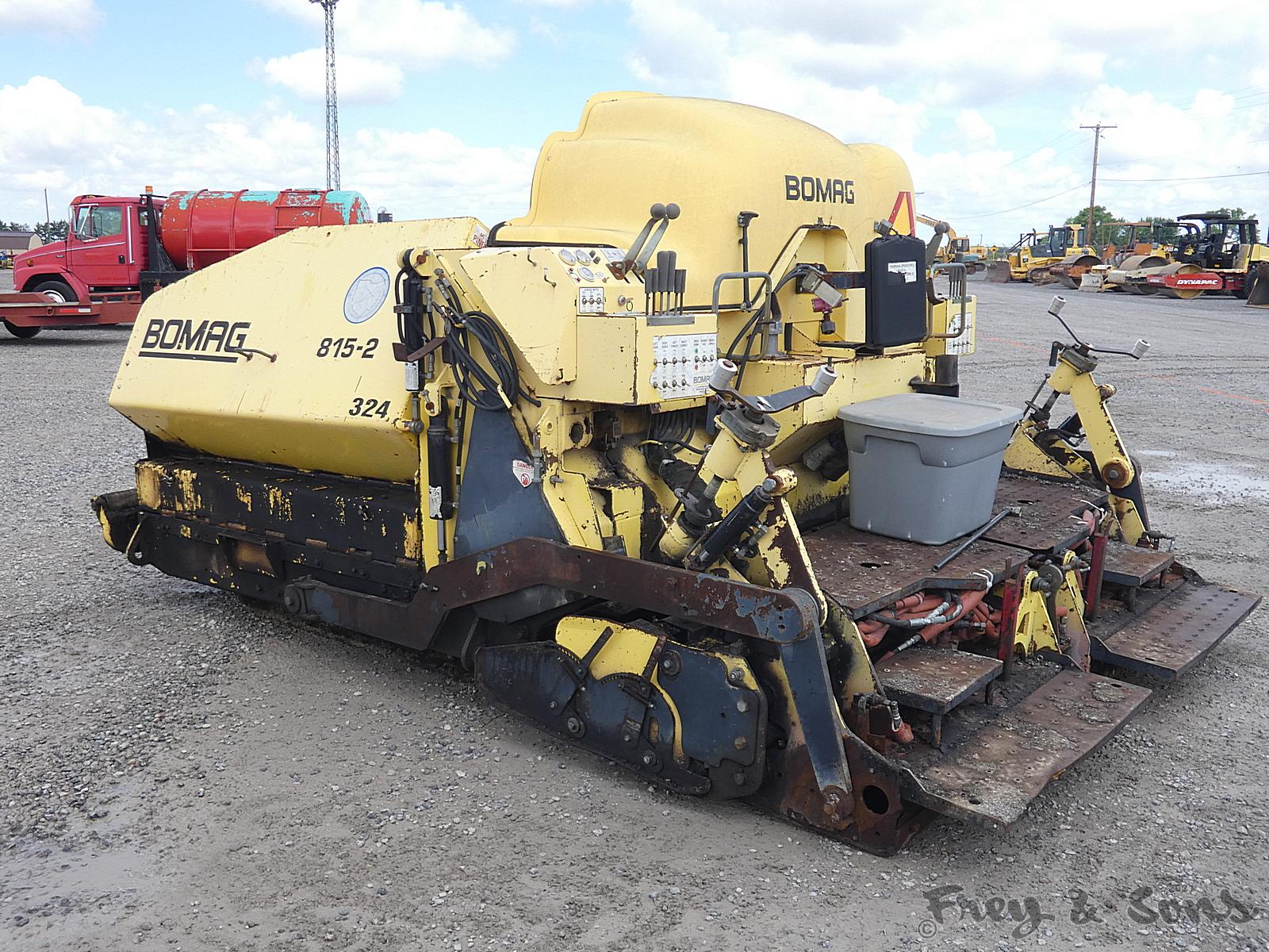 Bomag 815-2 Asphalt Paver, SN:1020, Model:91183512, 8'-15' Ext. Screed, Die