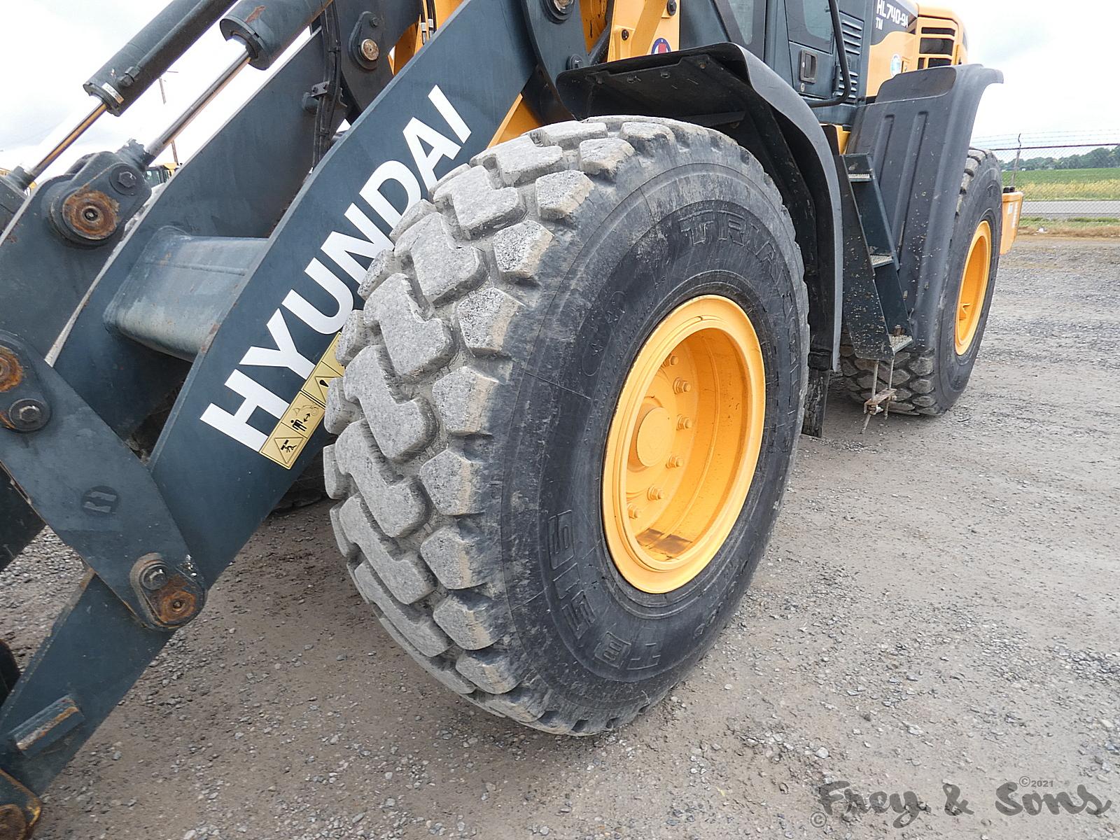 2014 Hyundai HL740TM-9A Wheel Loader, SN 00018, EROPS w/ Air, High Lift, QT