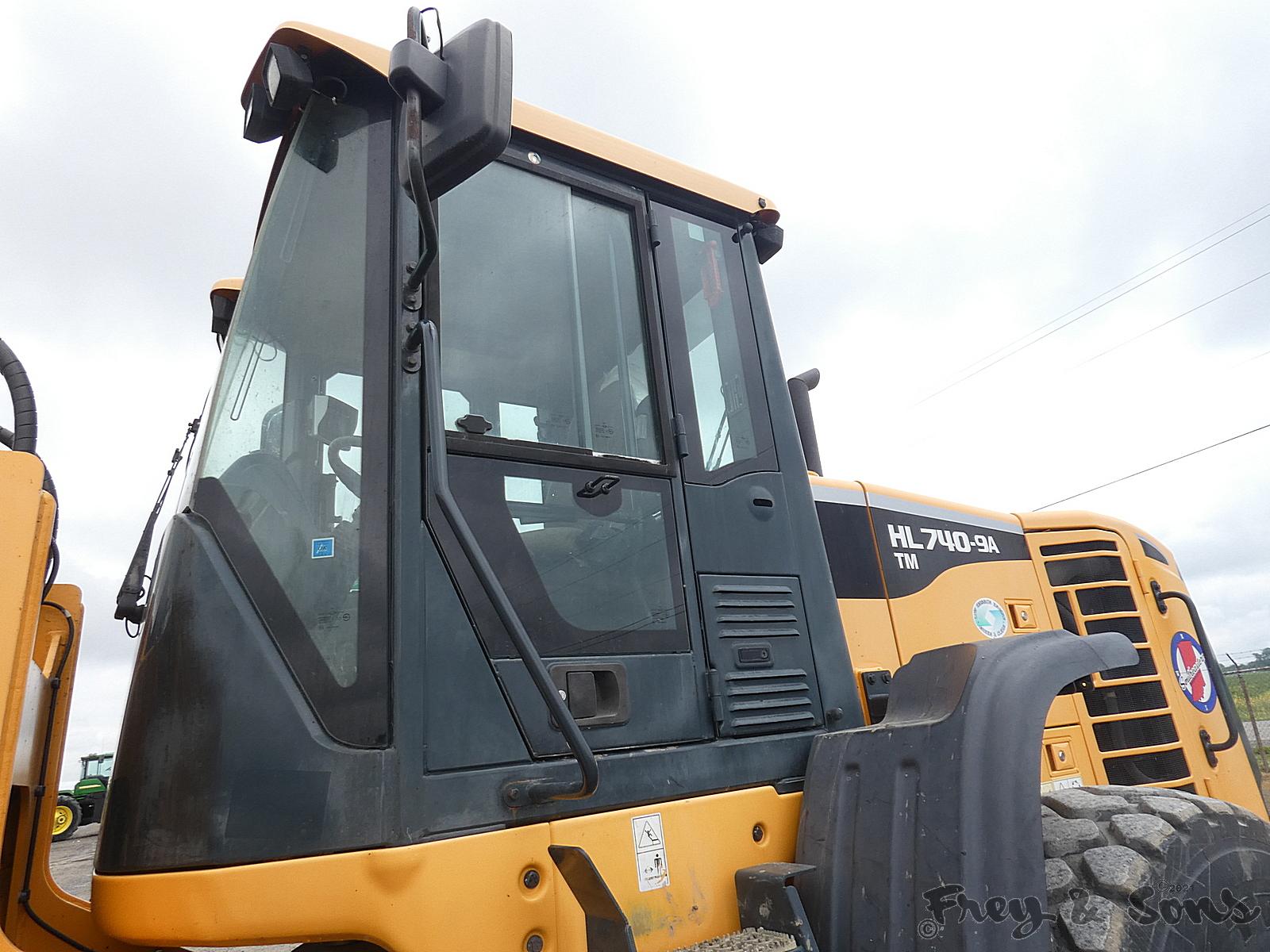 2014 Hyundai HL740TM-9A Wheel Loader, SN 00018, EROPS w/ Air, High Lift, QT