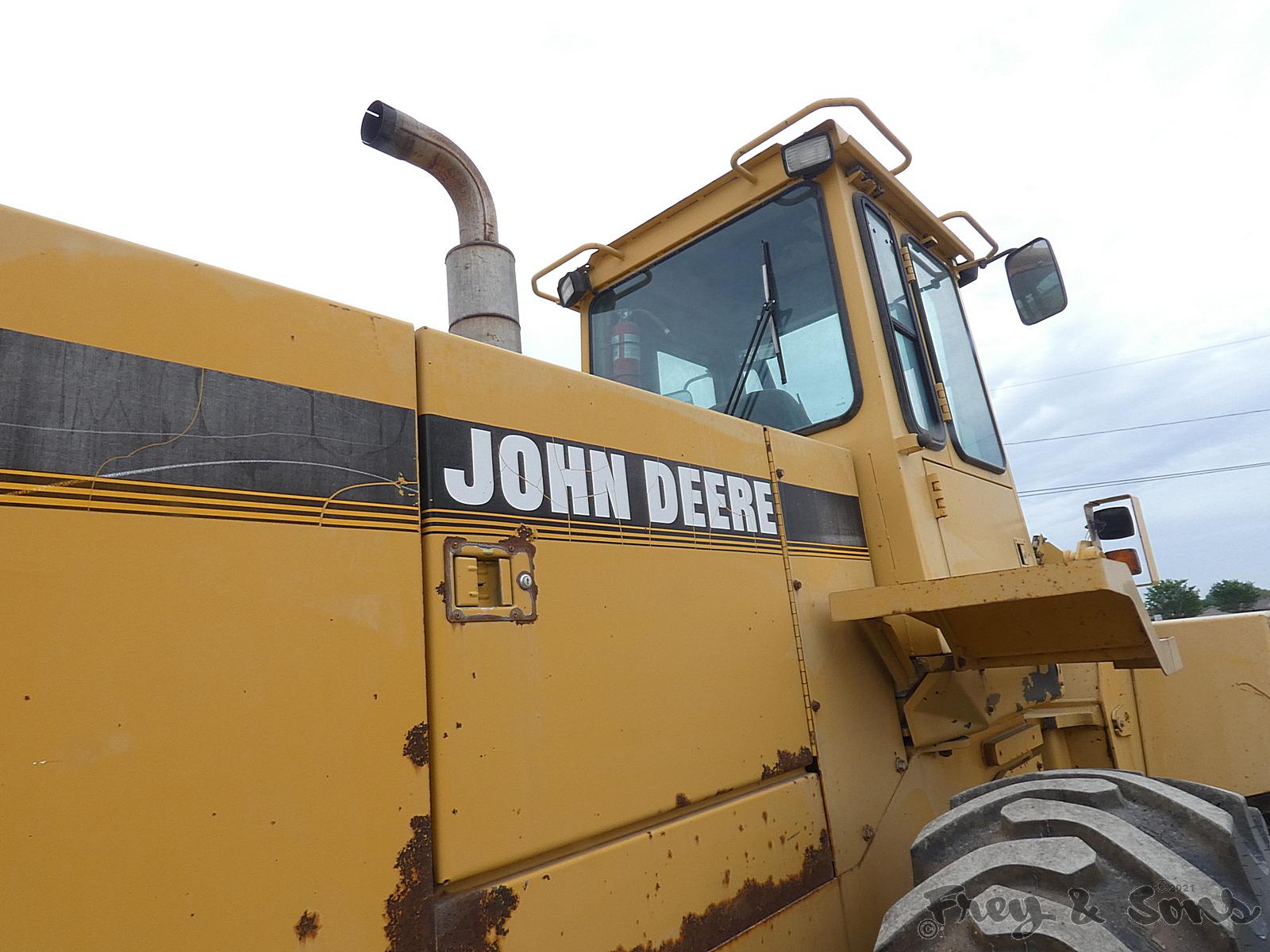 1995 Deere 624G Wheel Loader, SN:552340, EROPS, GP Bucket, Exc. Tires, 6843