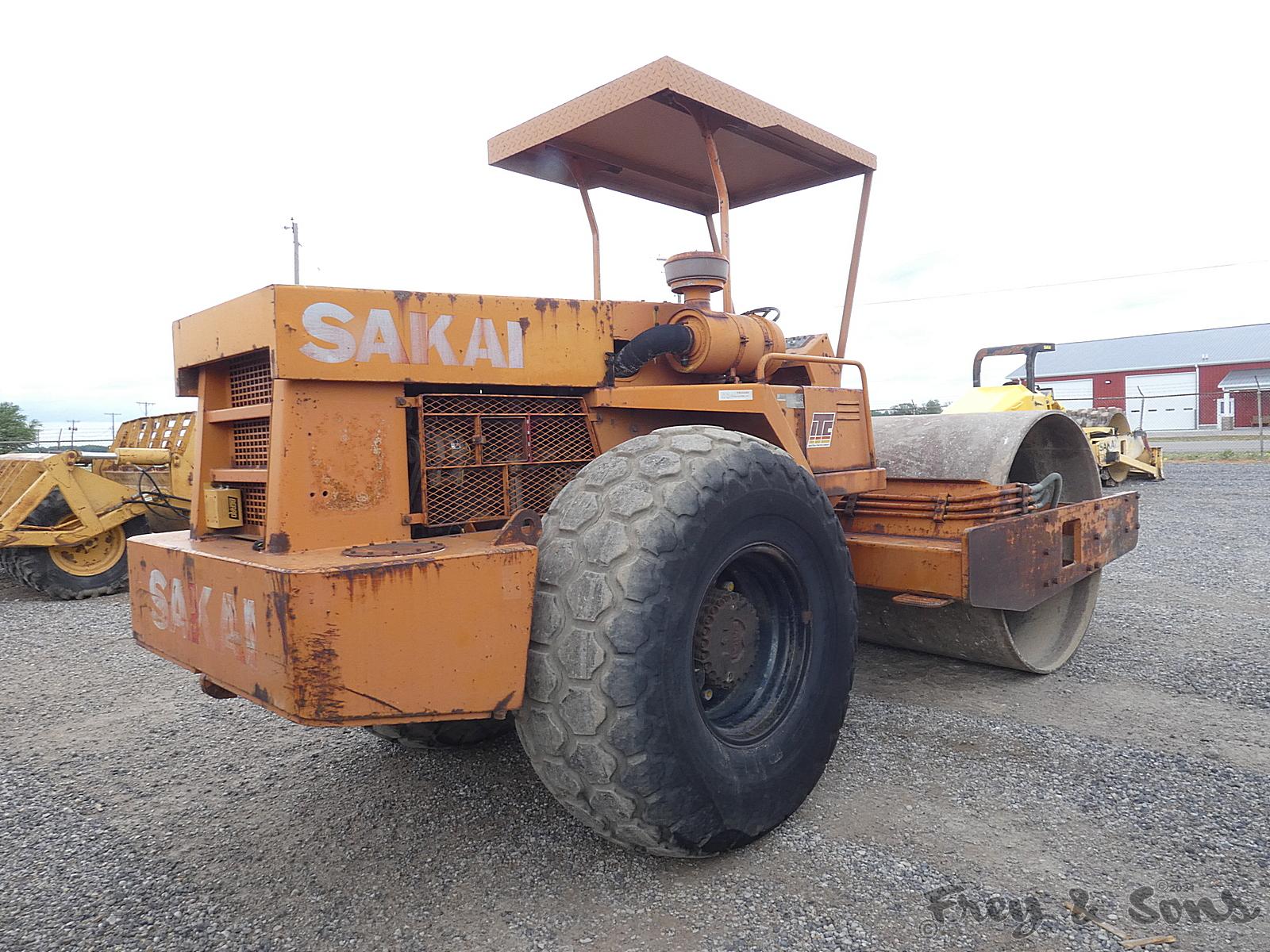 1992 Sakai SV91D Smooth Drum Compactor, SN:30355, Isuzu Diesel, ROPS, 84''