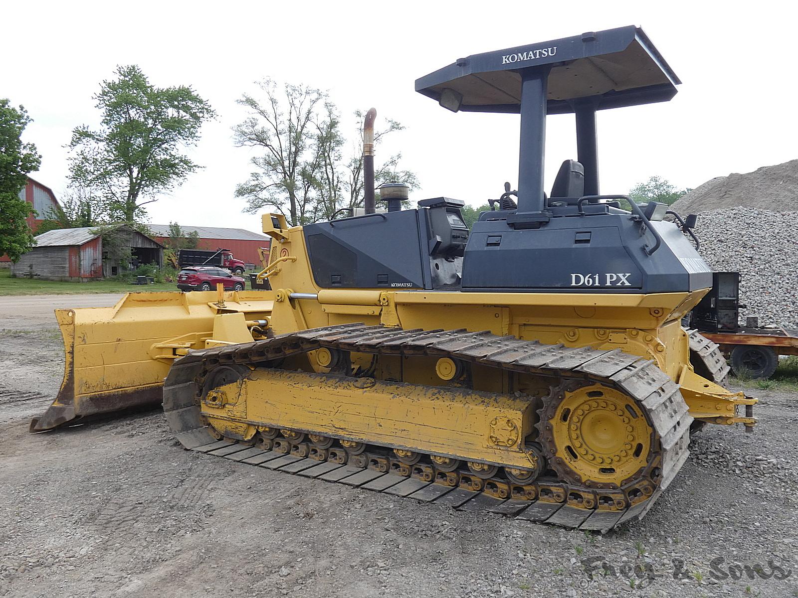 2000 Komatsu D61-PX12 Dozer, SN:B1527, ROPS, 6 way blade, 7625 hrs.